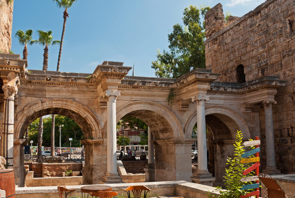 Hadrians Gate in Antalya in Turkey