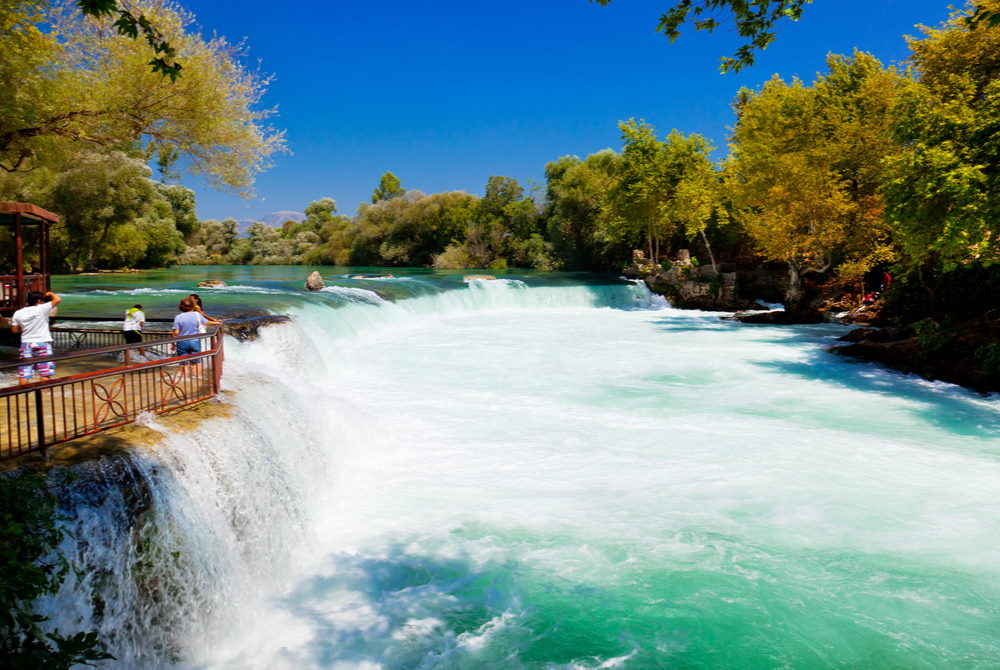 manavgat waterfall in Antalya in Turkey
