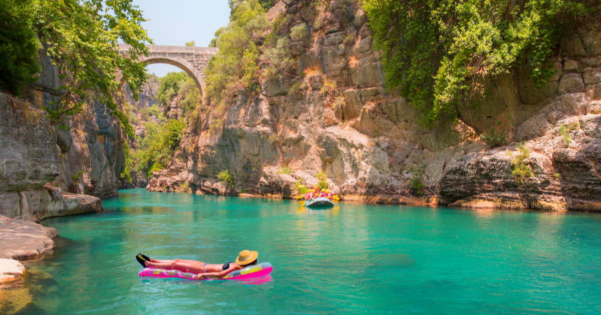 köprülü canyon in Antalya in Turkey