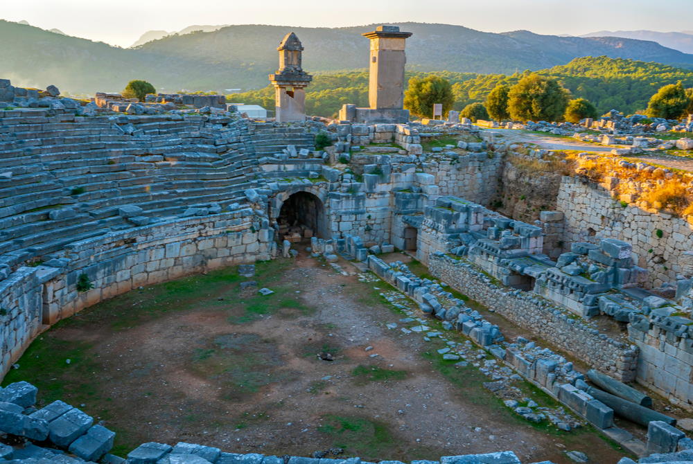 Theatre at Xanthos in Antalya in Turkey