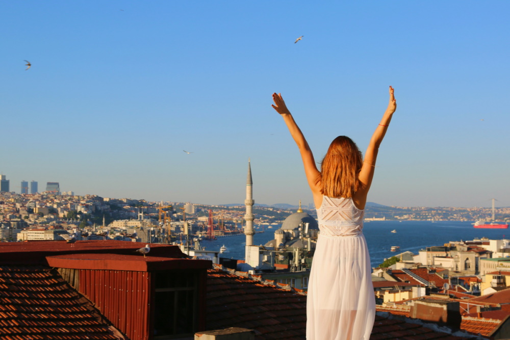 A Rooftop Terrace in Turkey