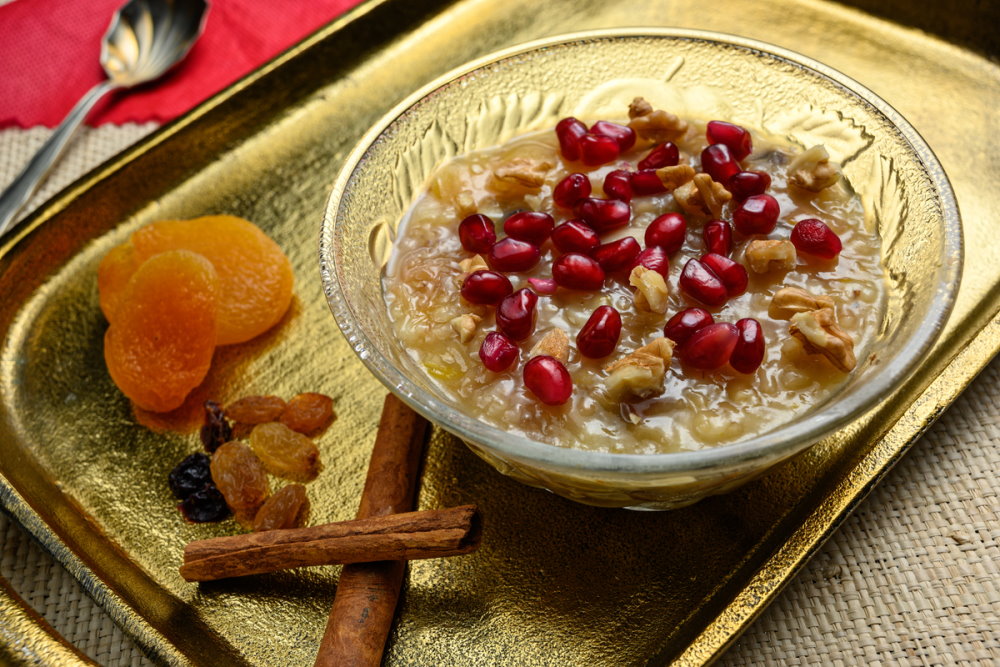 Ashure or Noah pudding in the turkish dessert