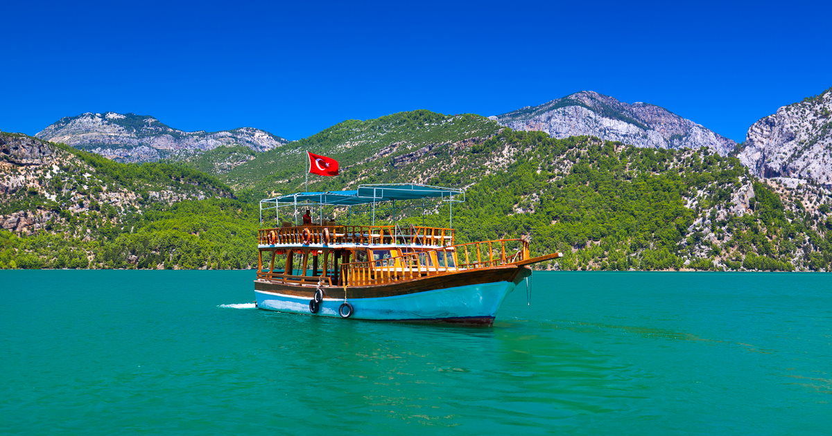 Green canyon in Antalya at Turkey