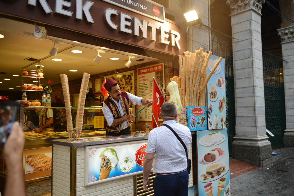 Maras ice cream in Turkey