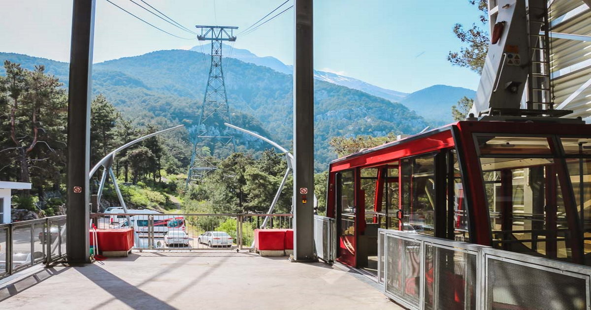 Tahtali Teleferik in Kemer in Turkey