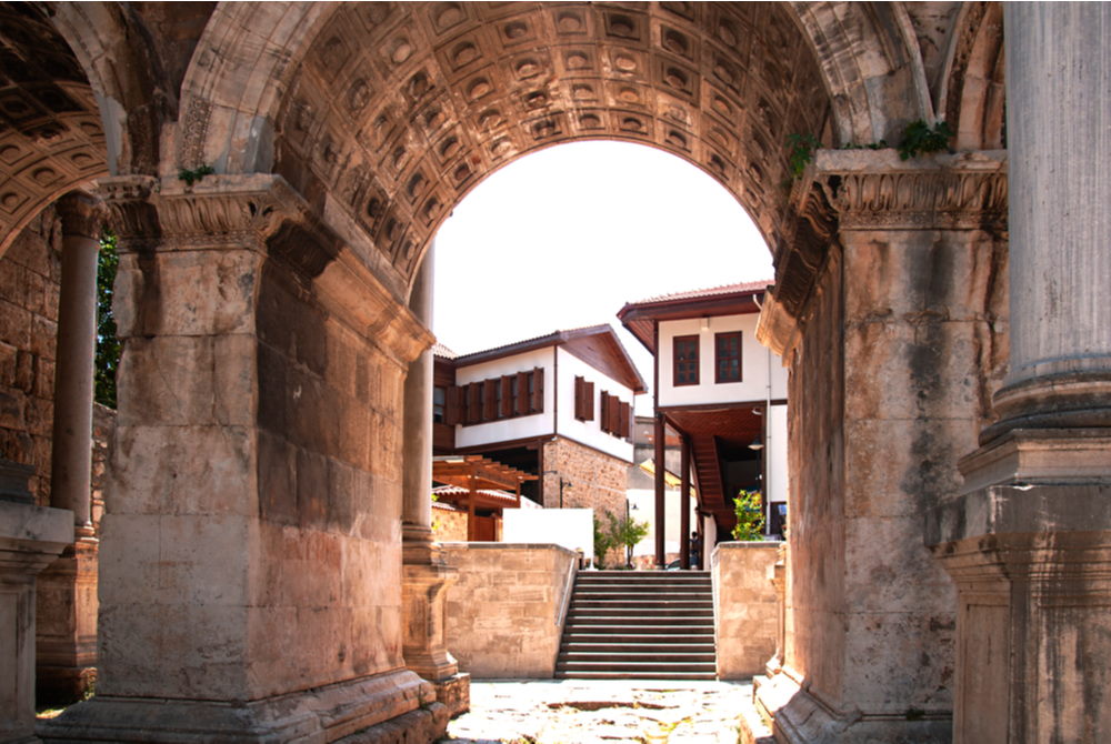 Hadrians Gate Kaleici in Antalya in Turkey