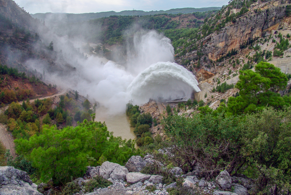 oymapınar dam in Antalya in Turkey