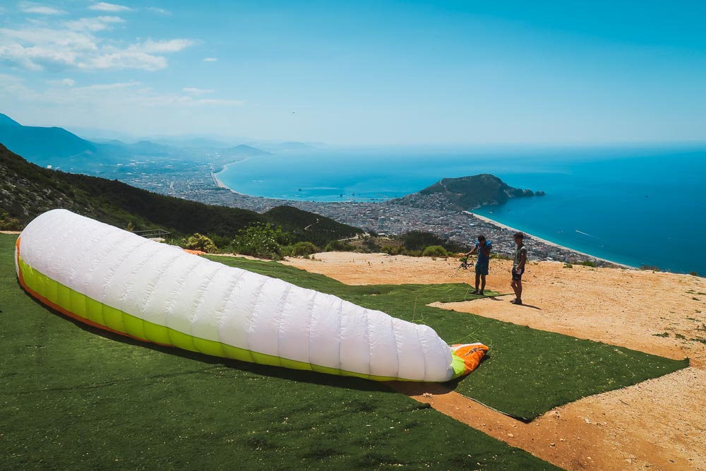 Paragliding in Antalya in Turkey