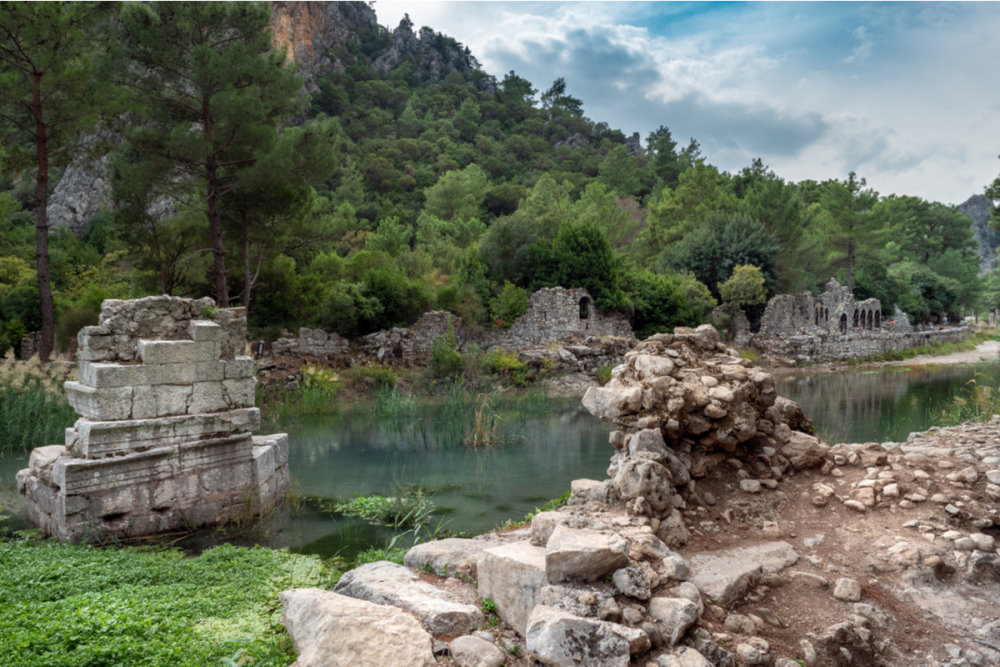 The History of Olympos in Antalya in Turkey