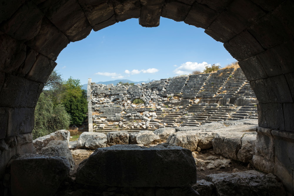 Theater in Letoon in Antalya in Turkey