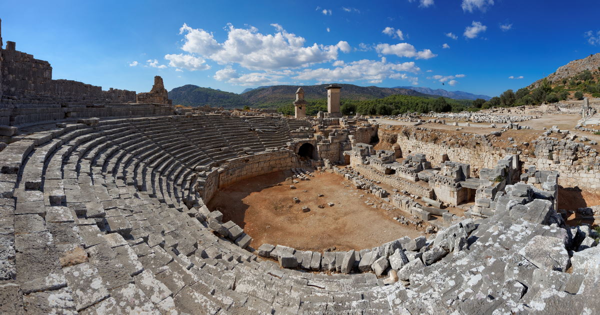 Xanthos Ancient Site in Antalya in Turkey