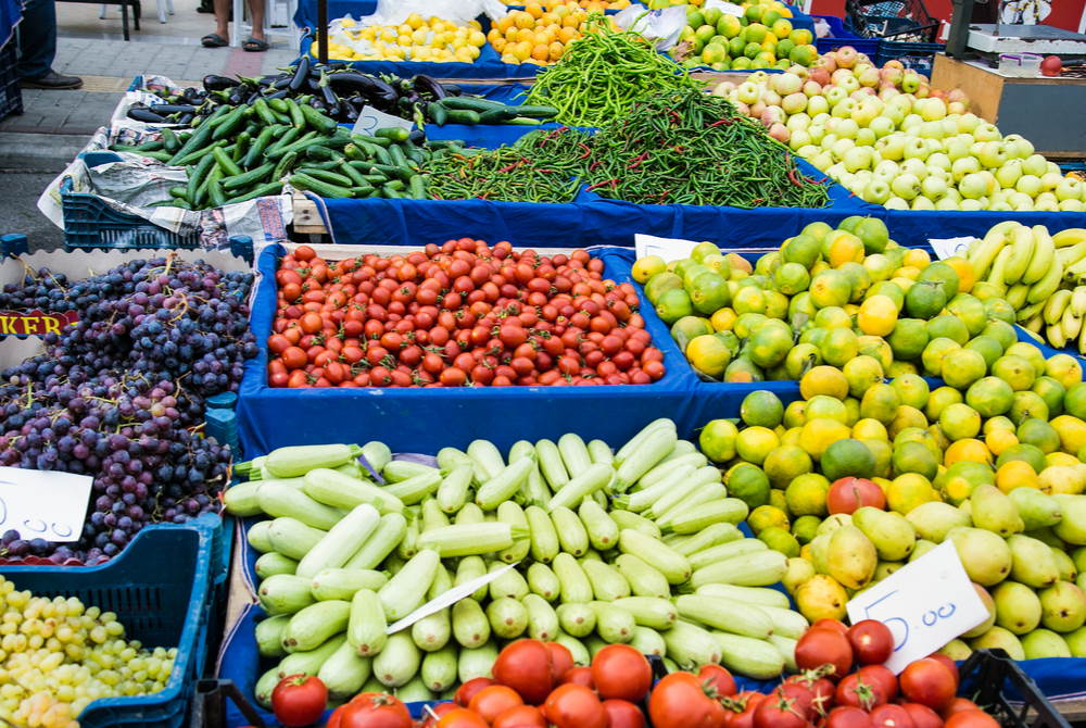 local bazaar in Alanya in Antalya in Turkey