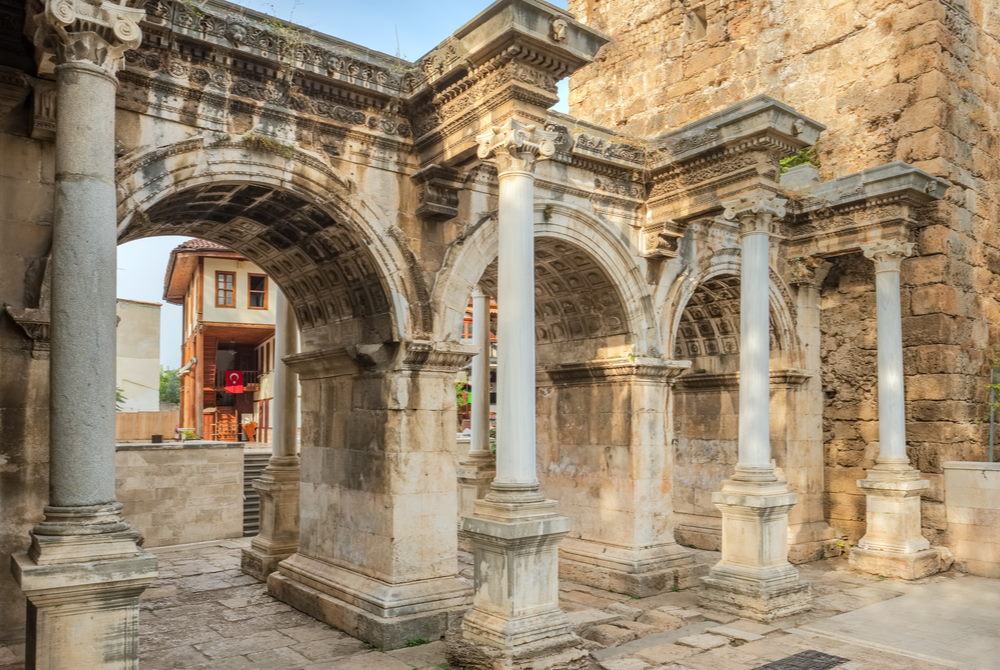 Hadrianus Gate in Antalya in Turkey