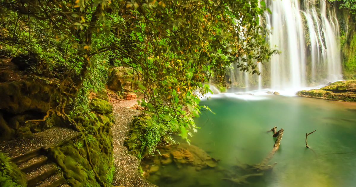 kurşunlu waterfall in Antalya in Turkey