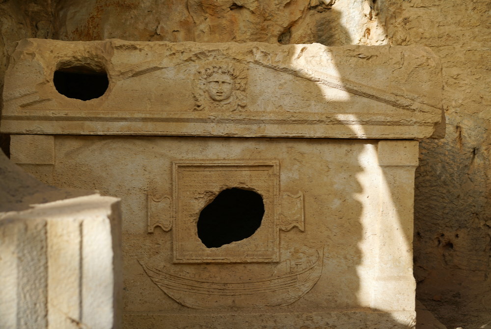 Tomb at Olympos Ruins  in Antalya in Turkey