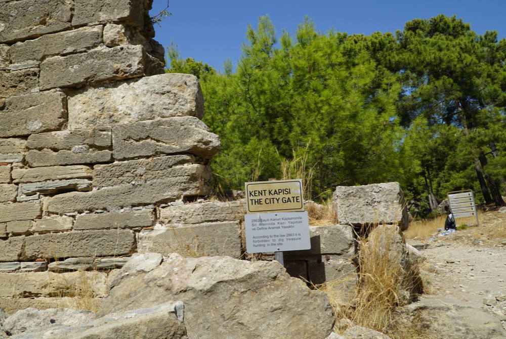 Lybre Ancient City Entrance in Antalya in Turkey