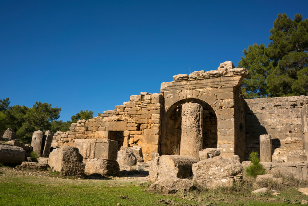 Lybre Ancient Site Ruins in Antalya in Turkey