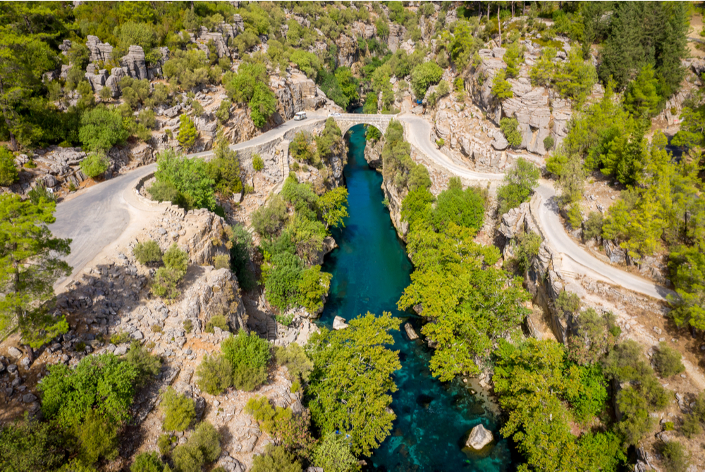 Köprülü Canyon in Antalya in Turkey