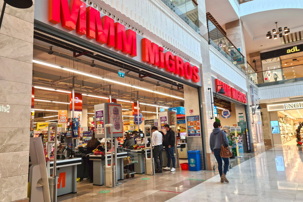 Migros Shopping Mall in Antalya in Turkey (Editorial)