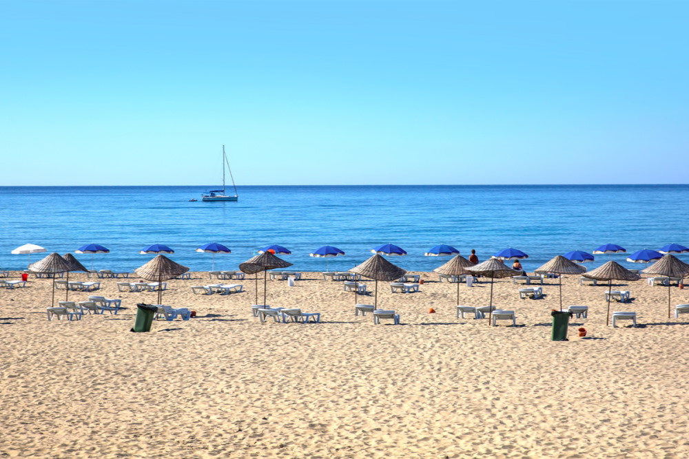 Patara beach in Antalya in Turkey