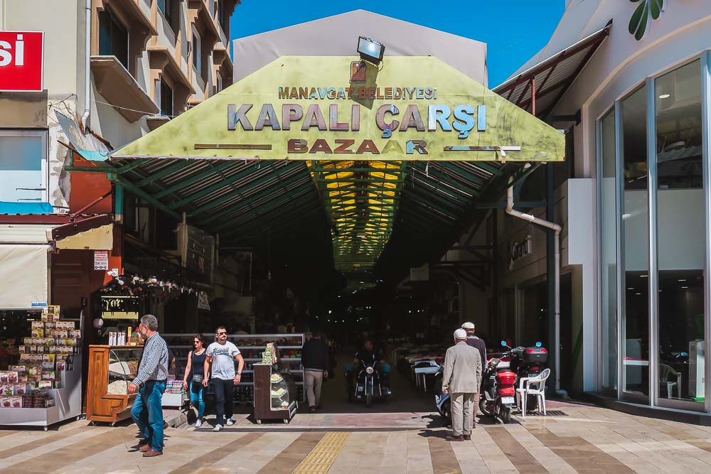 Picture Manavgat Bazaar in Antalya in Turkey