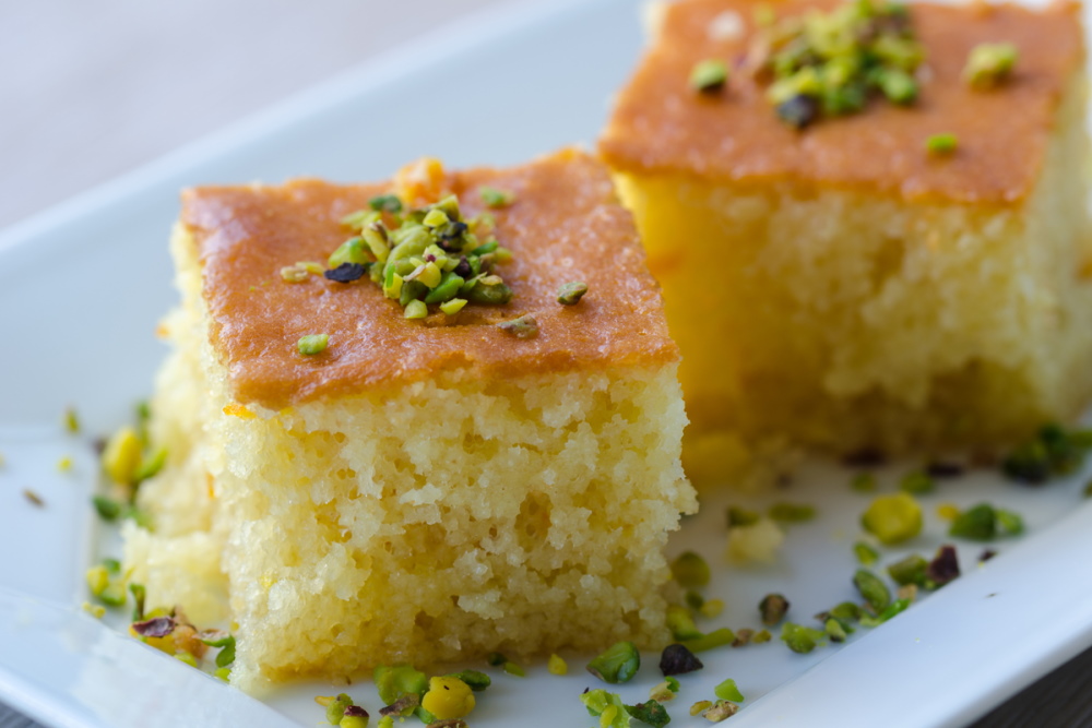 Revani sweet semolina pastry traditional turkish dessert