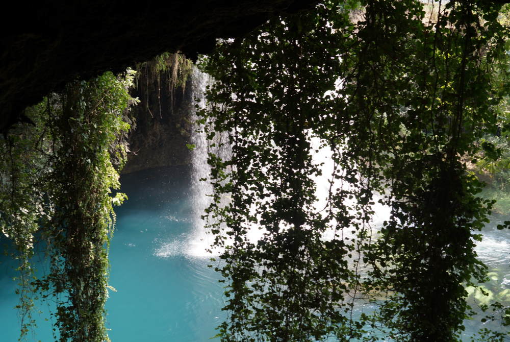 Upper Duden Waterfall kepez in Antalya in Turkey