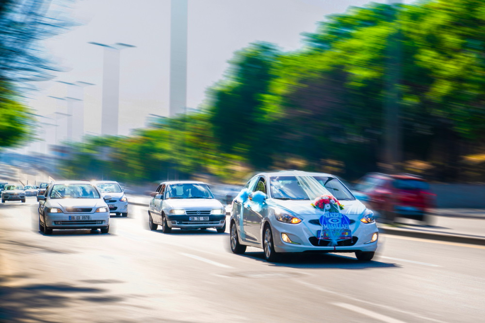 Wedding cars in Turkish Weddings (Editorial)