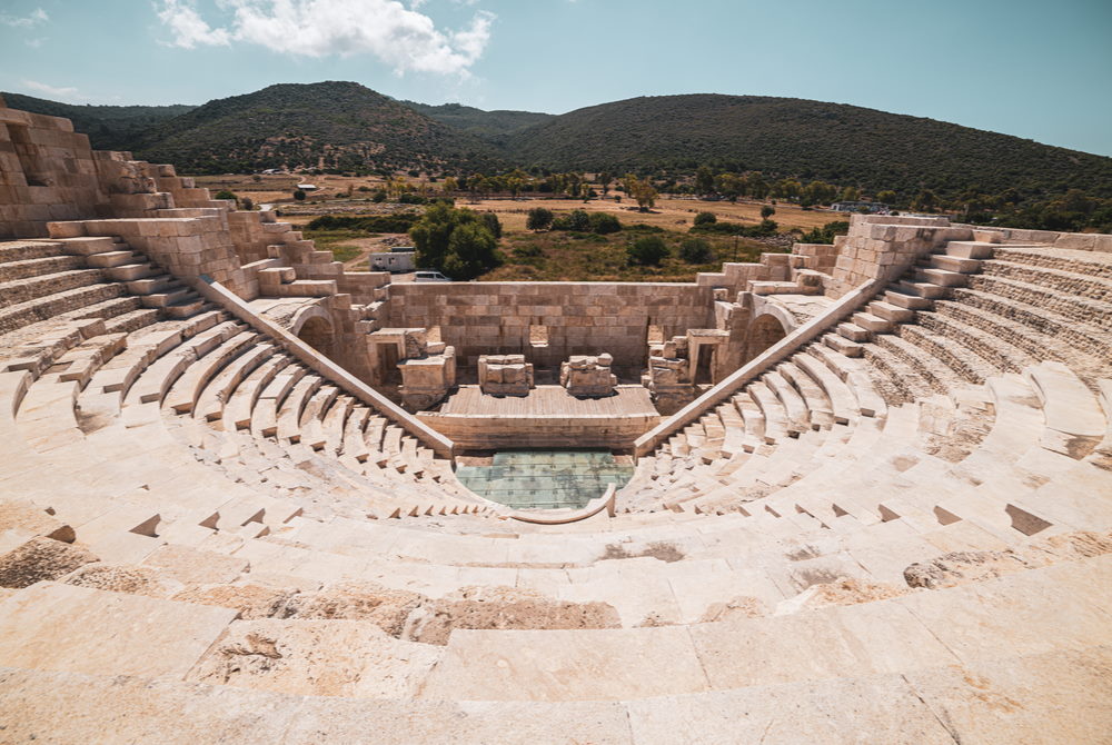 Theater at Patara Ancient Site in Antalya in Turkey