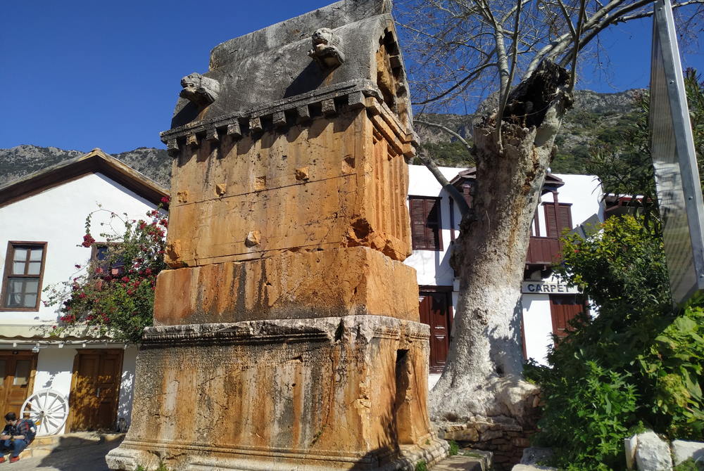 Tomb in Kas Center in Antalya in Turkey