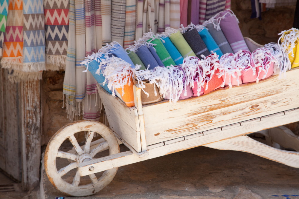 traditional natural cotton turkish hammam towels