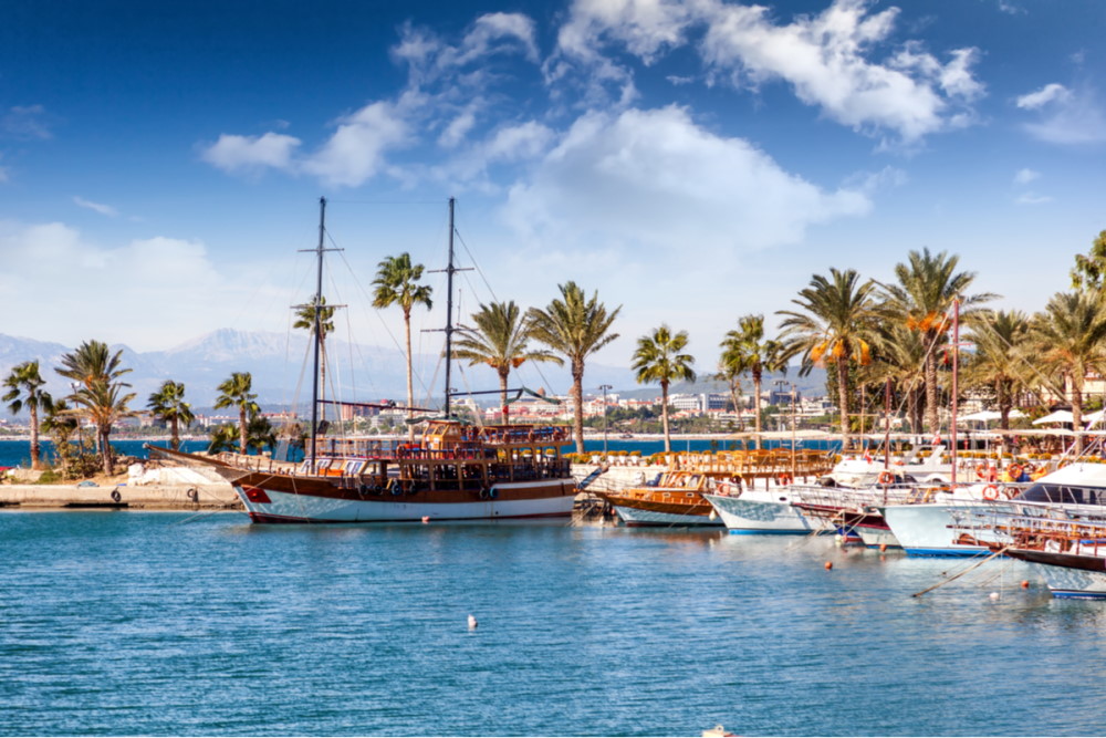 Boat Tours from the Harbour in Antalya in Turkey