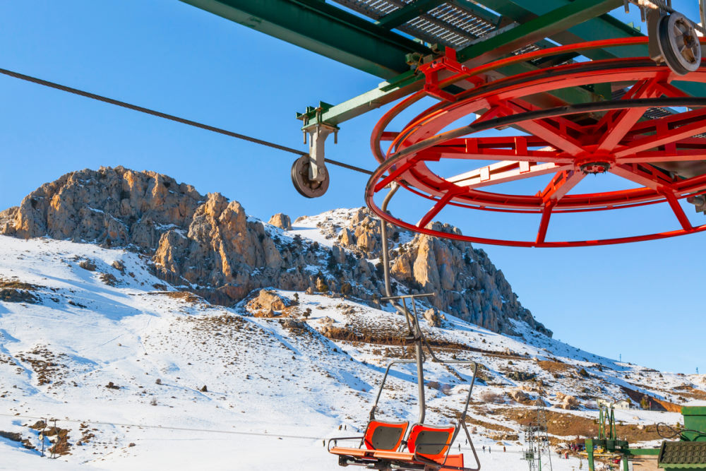 Charilifts and T-Bar-Skilifts in Saklikent Antalya