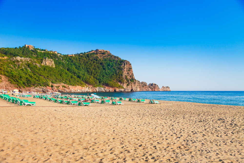Cleopatra Beach in Alanya in Turkey