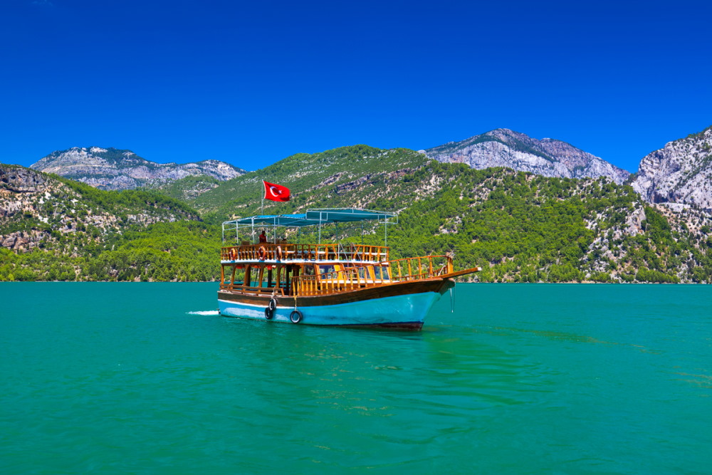 Green Canyon Cruise in Antalya in Turkey