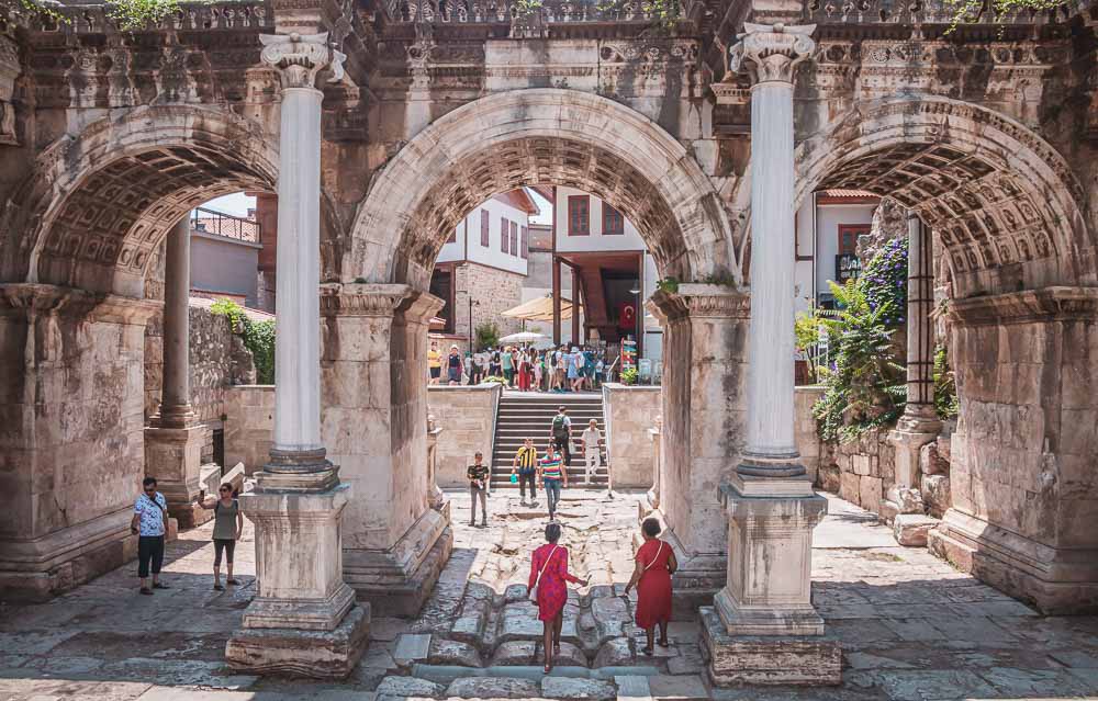 Hadrians Gate in Antalya Kaleici in Turkey