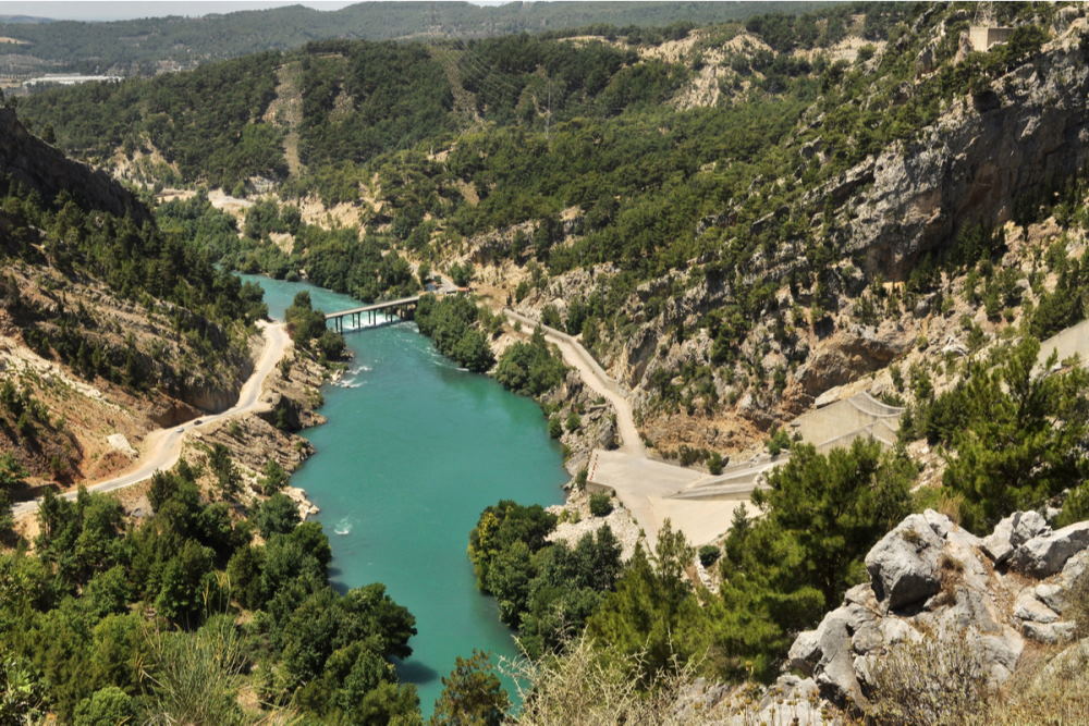 Oymapinar dam in Manavgat in Antalya Turkey