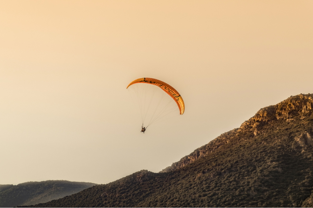 Paragliding in Kas in Antalya in Turkey