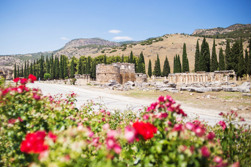 Roman Hierapolis in Pamukkale in Turkey