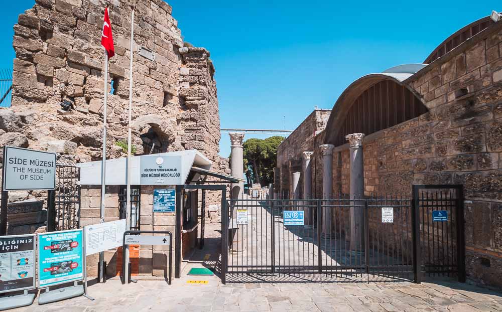 Side Archeological Museum in Antalya in Turkey