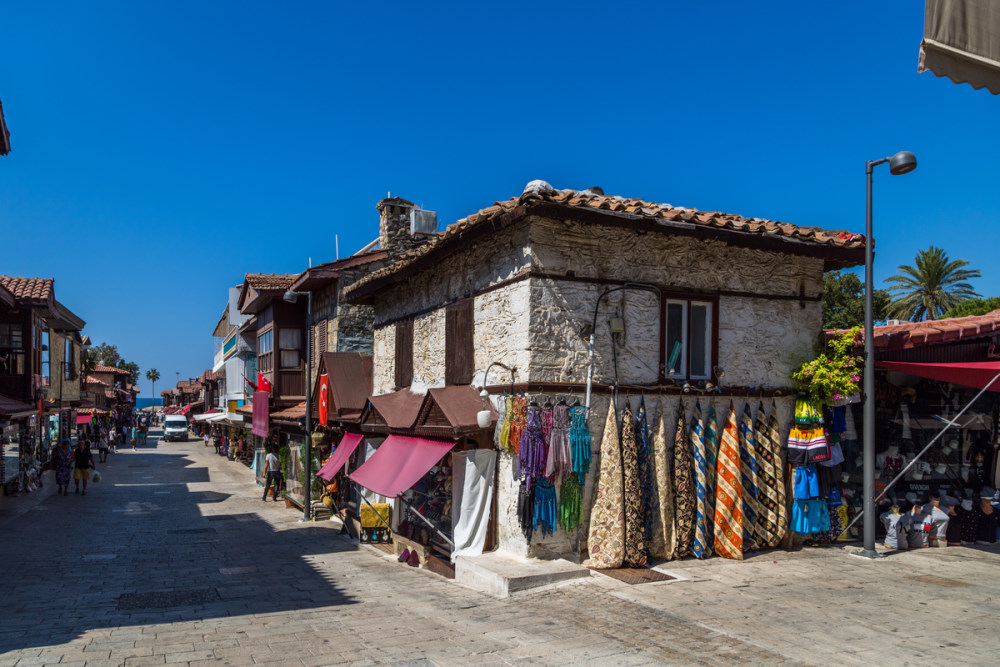 Side Old Town in Manavgat in Antalya