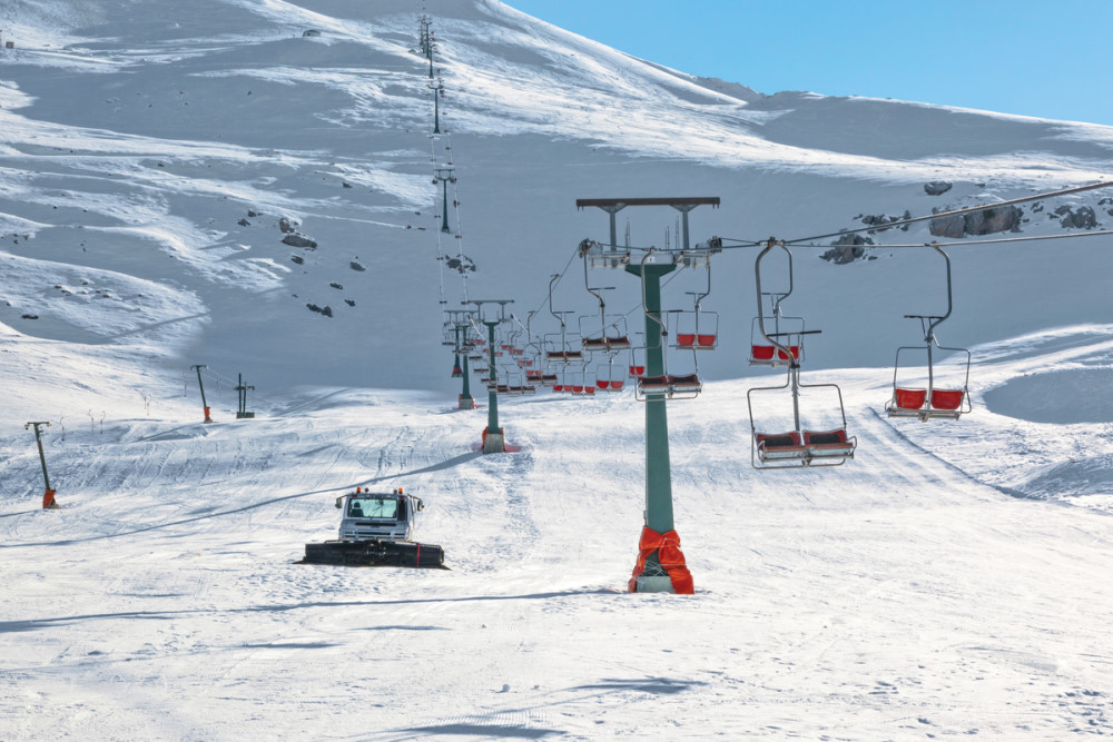 Slopes at Saklıkent Skiing Resort in Antalya