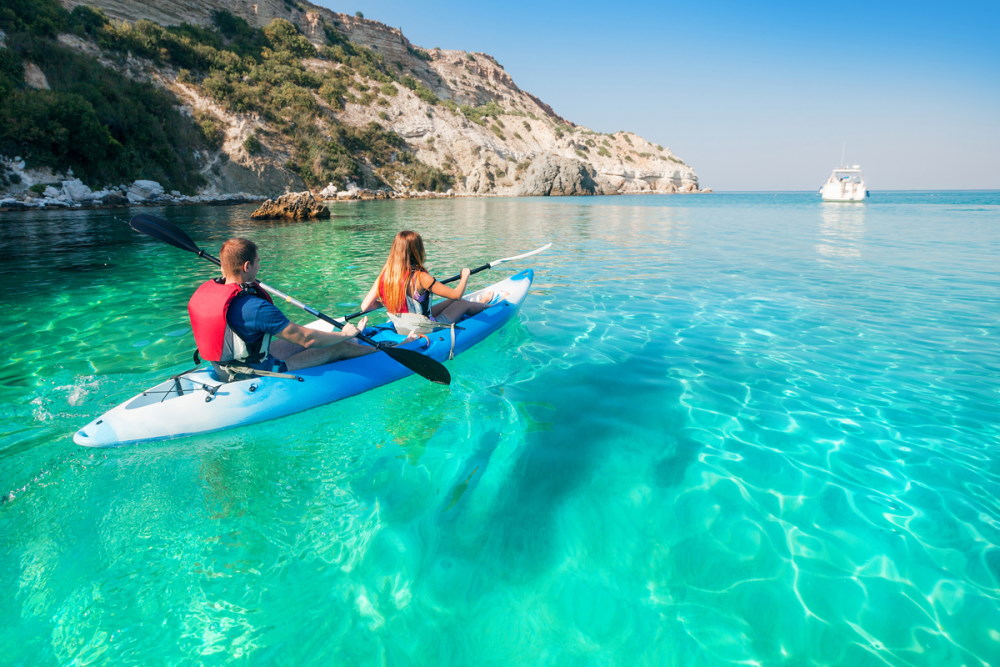 Stand Up Paddling, Sea Kayaking and Hot-Springs in Antalya in Turkey
