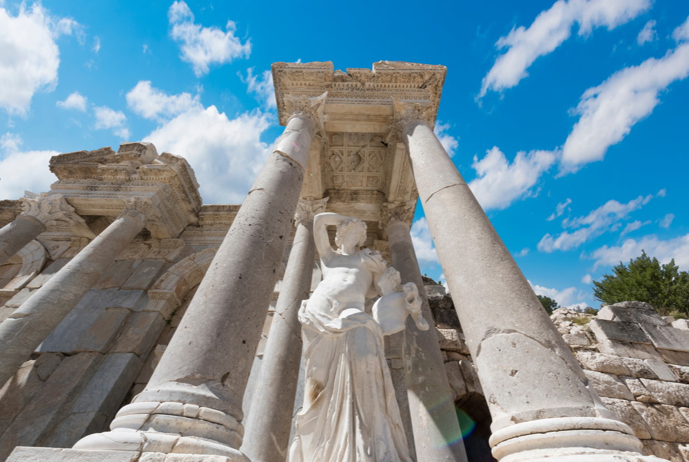 Sagalassos Anc site in Burdur in Antalya in Turkey