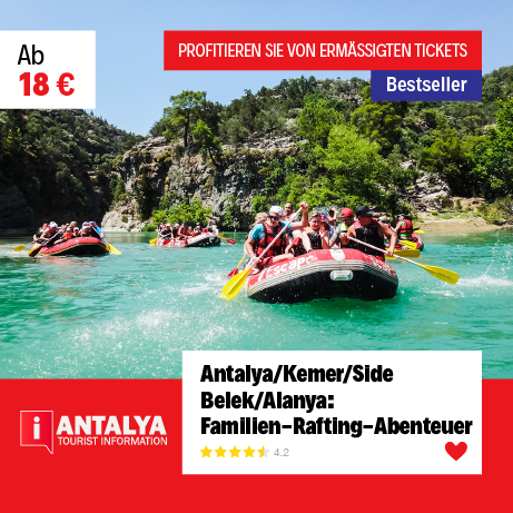 Antalya/Kemer/Side/Belek/Alanya: Familien-Rafting-Abenteuer