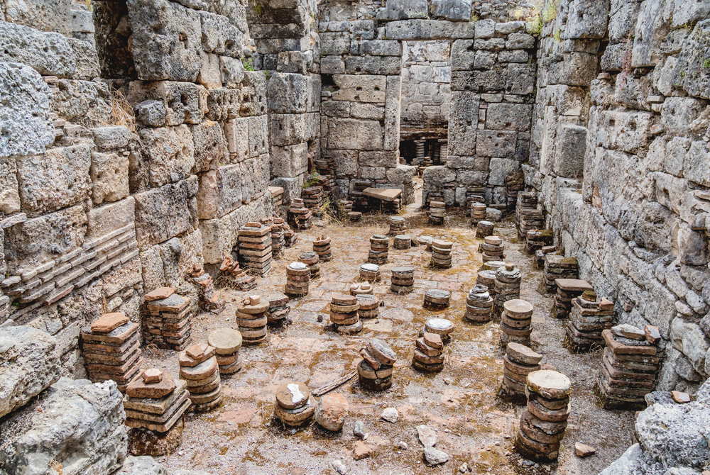 Руины в Фазелисе в Анталии в Турции