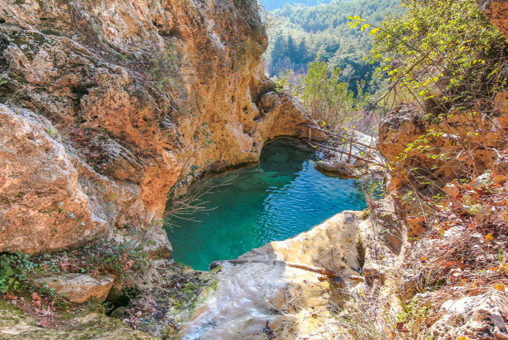 Водопад Укансу Королевский бассейн в Анталии в Турции