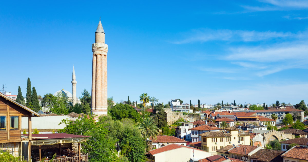 Yivli Minare Mosque in Antalya in Turkey