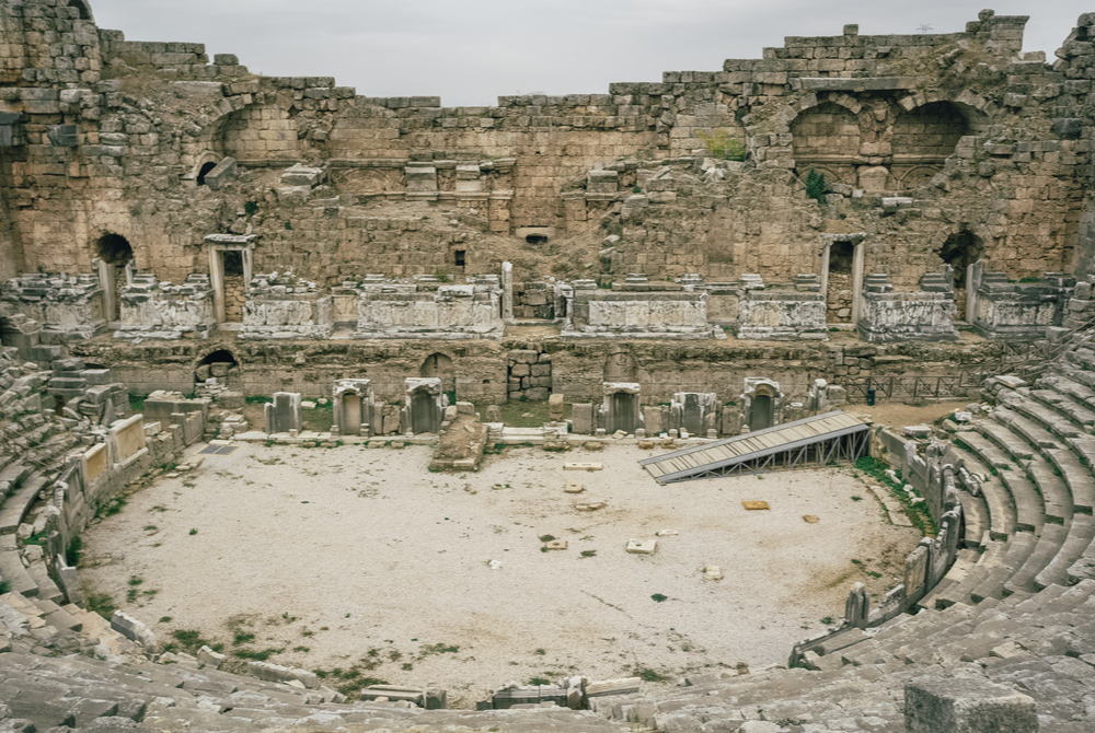 Perge Ancient Site in Antalya in Turkey