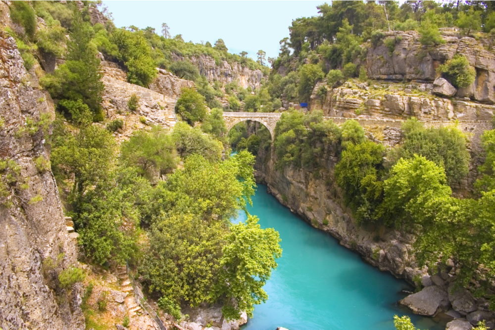 Koprulu Canyon in Antalya in Turkey